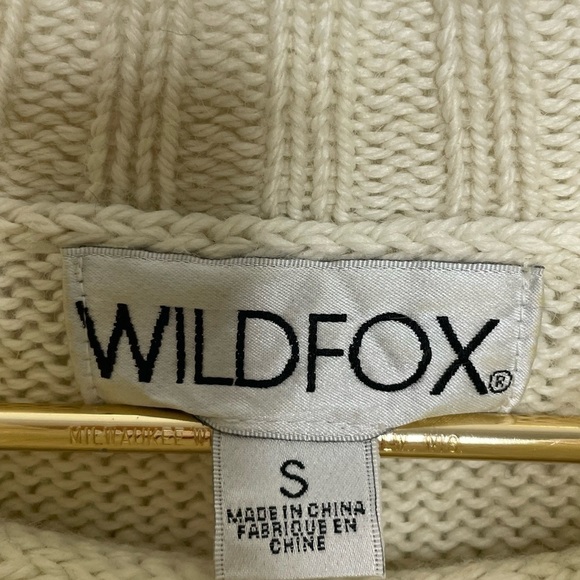 Wildfox sweater Ciao Bella pullover sz small cream - Picture 2 of 8